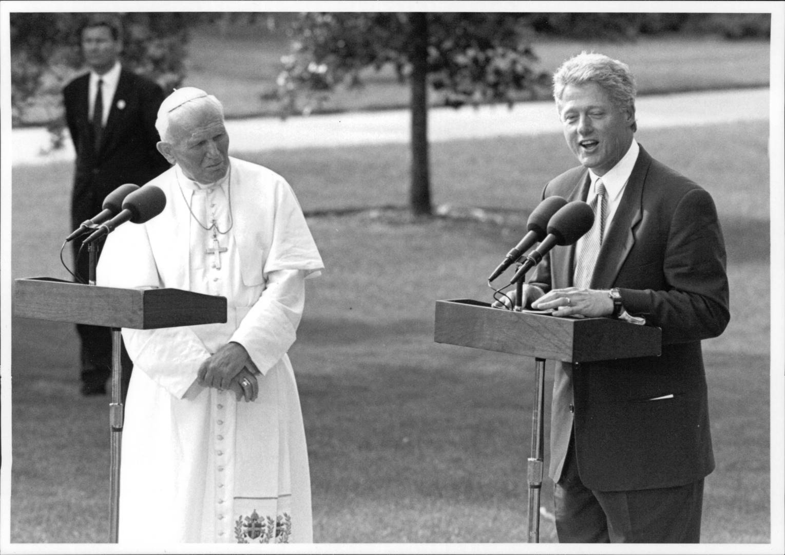 Pope John Paul II and Bill Clinton - 1993